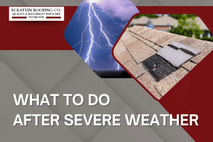 A professional storm advisory banner titled 
