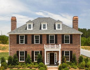 Grey slate roof on a house in Cincinnati