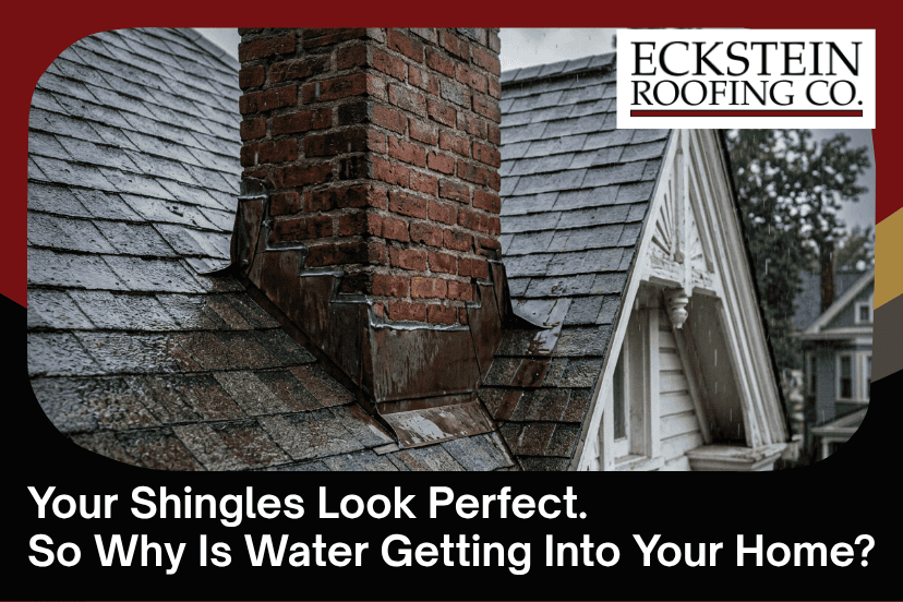 Leaking shingles cause roof damage