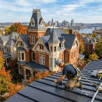 professional installation of a new standing seam metal roof