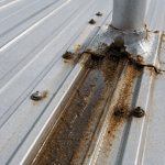 Can a leaking metal roof be coated?